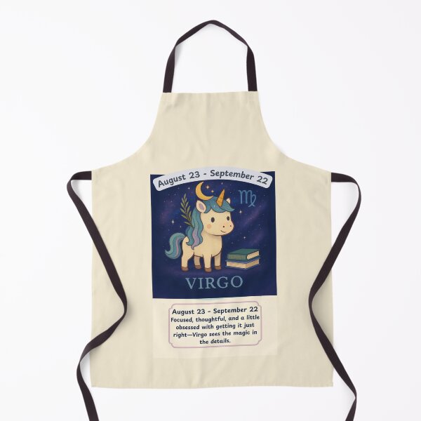 Item preview, Zodiac Unicorn - Virgo August-September 22 designed and sold by Fat Cat Merch.