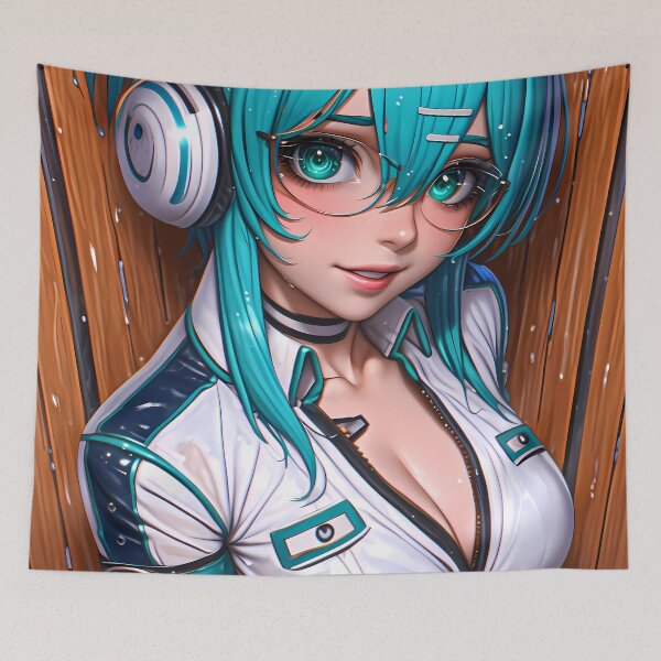 Item preview, Sinon Sword Art Online Anime Girl Waifu Wet Outfit Bathroom Scene designed and sold by gamalruginaq.