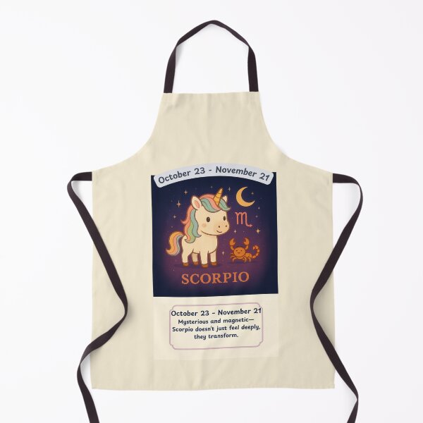 Item preview, Zodiac Unicorn - Scorpio October 23-November 21 designed and sold by Fat Cat Merch.