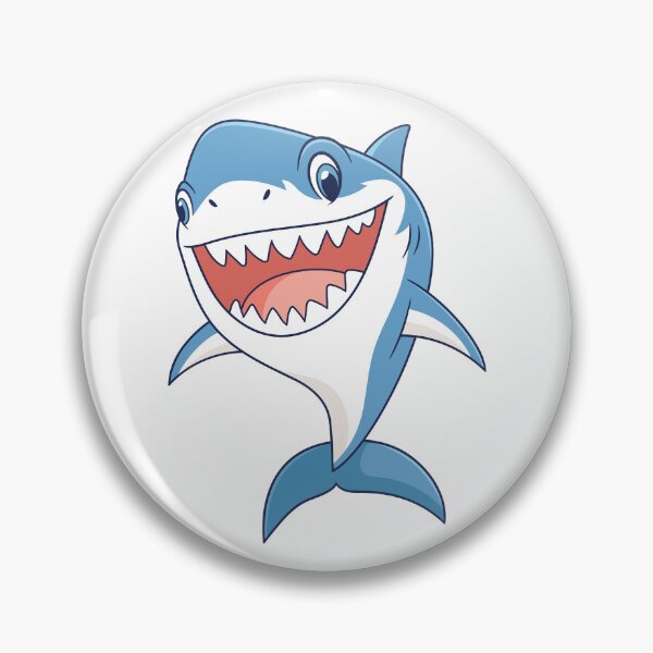 Item preview, Cute Shark with a Big Smile designed and sold by BiteYourLip.