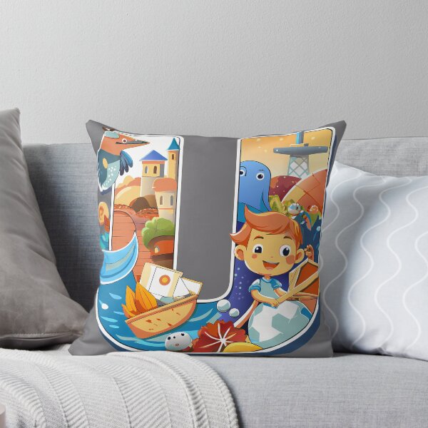Item preview, Letter U Cool Art Illustrations Nature Colorful Design designed and sold by ART ATTACK ZONE.
