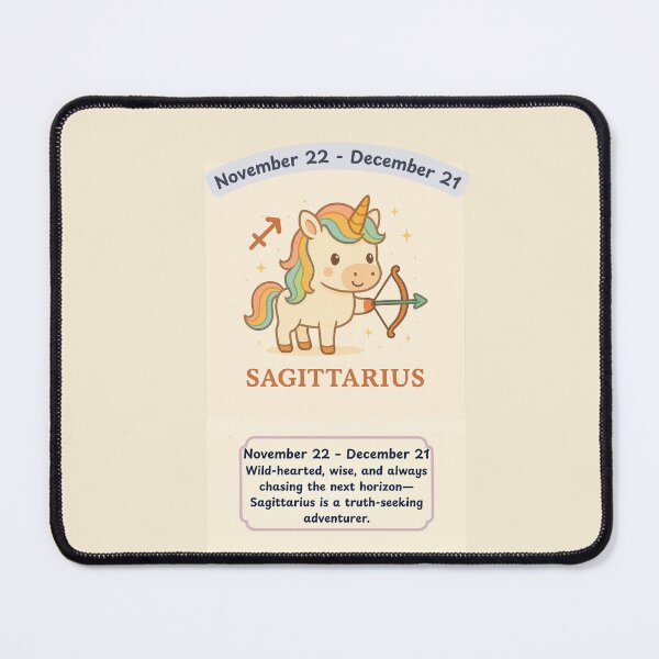 Item preview, Zodiac Unicorn - Sagittarius November 22-December 21 designed and sold by Fat Cat Merch.