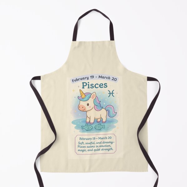 Item preview, Zodiac Unicorn - Pisces February 19-March 20 designed and sold by Fat Cat Merch.