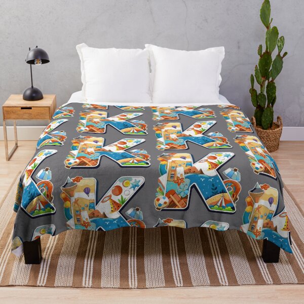 Item preview, K Letter Cool Art Illustrations Nature Colorful Design designed and sold by ART ATTACK ZONE.