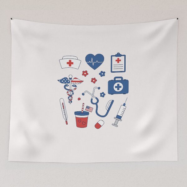 Item preview, 4th Of July Nurse Stethoscope Coquette Bow Nursing Women designed and sold by facegm.