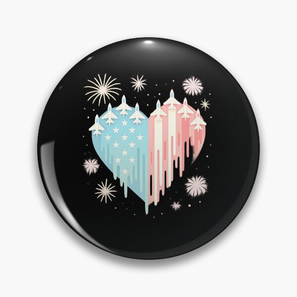 Item preview, American Flag Red White Blue Jets Flyover USA 4th Of July designed and sold by facegm.