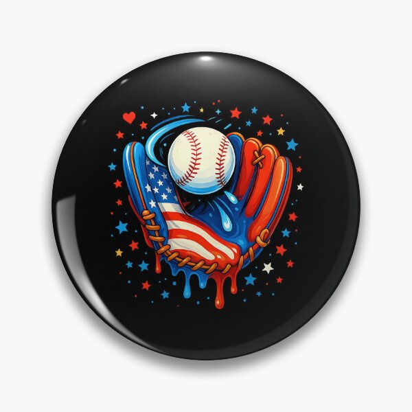 Artikelvorschau, Baseballhandschuh Drip Boy Eiscreme Patriotische US-Flagge 4. Juli entworfen und verkauft von facegm.