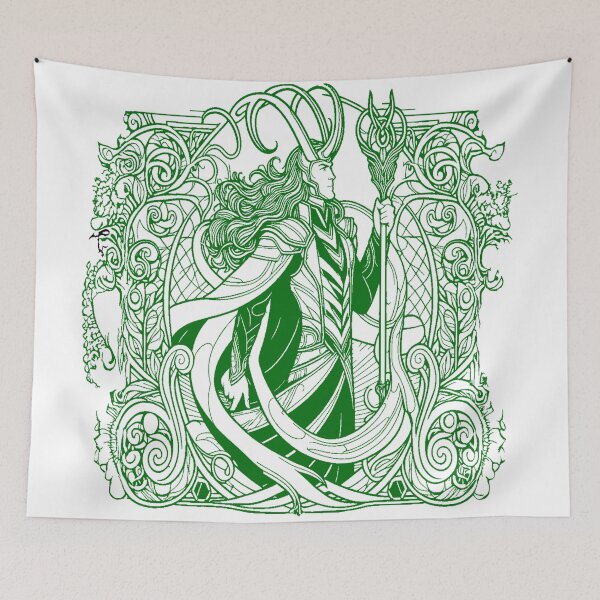 Item preview, loki in green designed and sold by Foxlindesigns.