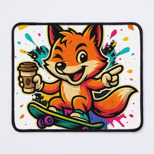 Item preview, Skate. Sip. Sass. – LuckyFox Graffiti Coffee Skateboard Tee designed and sold by LuckyFoxMerch.