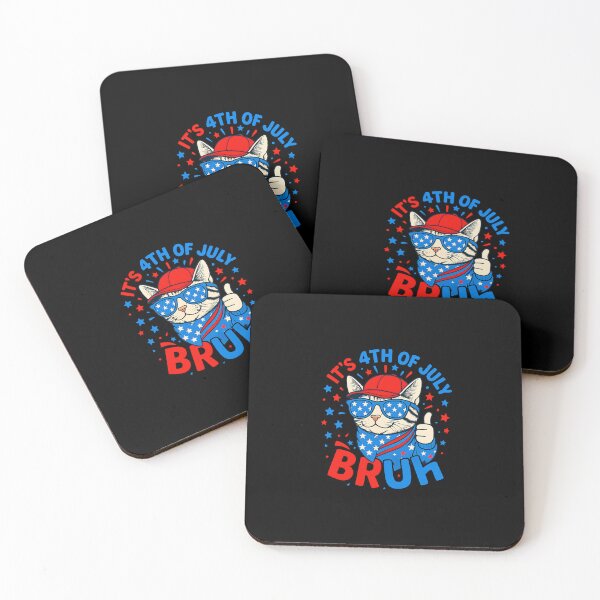 Item preview, Bruh 4th Of July Boys Kids Fourth Of July Cat designed and sold by facegm.