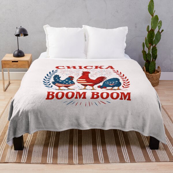 Item preview, Chicka Boom Boom Funny Patriotic Chicken 4th Of July designed and sold by facegm.
