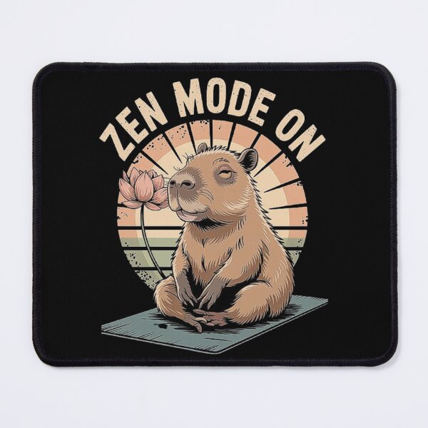 Item preview, Cute Capybara Meditating Vintage Zen Animal Illustration for Relaxation and Mindfulness designed and sold by love3617.