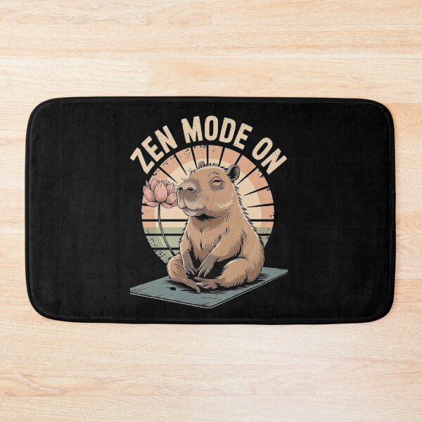 Item preview, Cute Capybara Meditating Vintage Zen Animal Illustration for Relaxation and Mindfulness designed and sold by love3617.