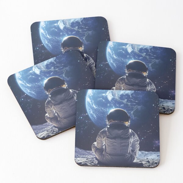 Item preview, astronaut relaxing looking at the earth designed and sold by Newrealis.