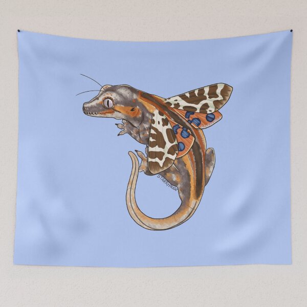 Item preview, Fairy Gargoyle Gecko with Garden Moth Wings designed and sold by Paige Penrose.