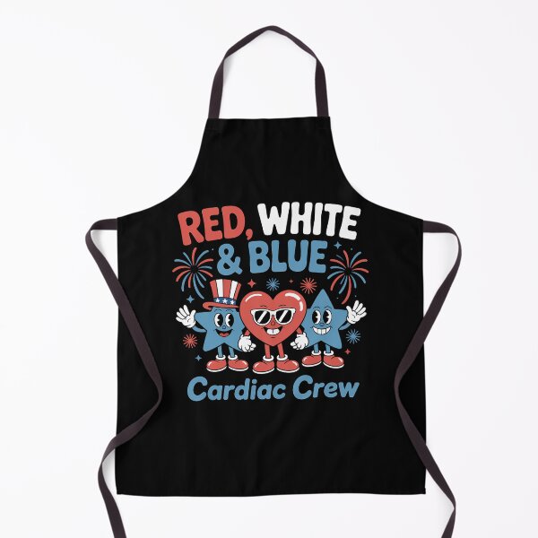 Item preview, Red White Blue Cardiac Crew Cardiology Cath Lab 4th Of July designed and sold by brynatshop.
