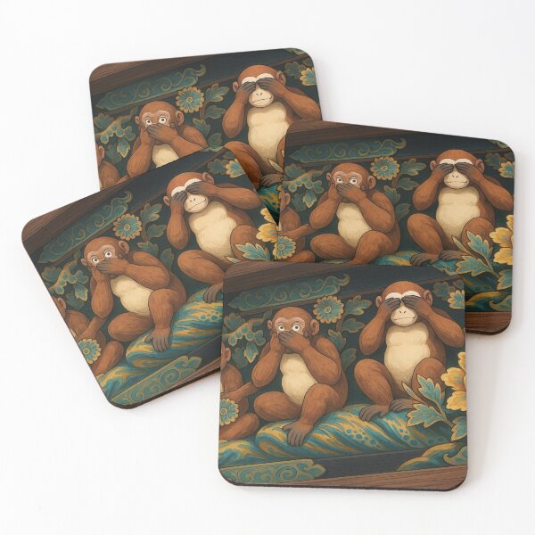 Item preview, Three Wise Monkeys of Nikko Toshogu Shrine designed and sold by Takeda-art.