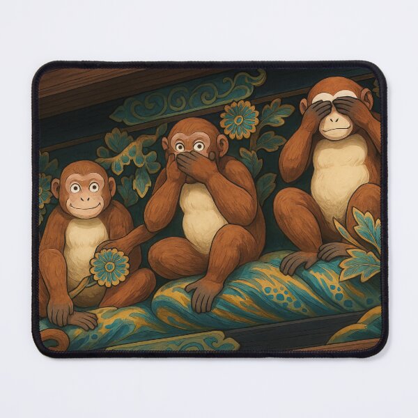 Item preview, Three Wise Monkeys of Nikko Toshogu Shrine designed and sold by Takeda-art.
