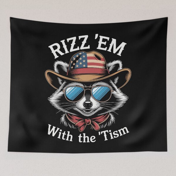 Item preview, Patriotic Rizz Em With The Tism Raccoon 4th Of July designed and sold by brynatshop.