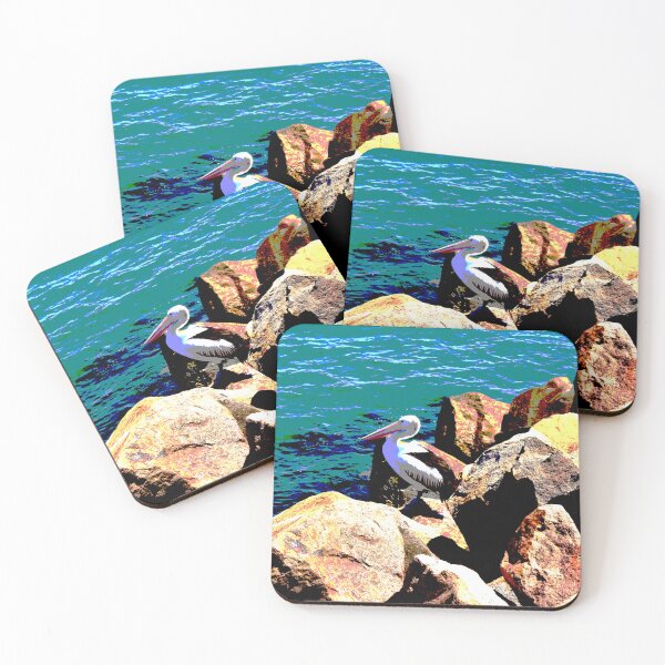 Item preview, Pelican on the Rocks! designed and sold by Mickangelhere.