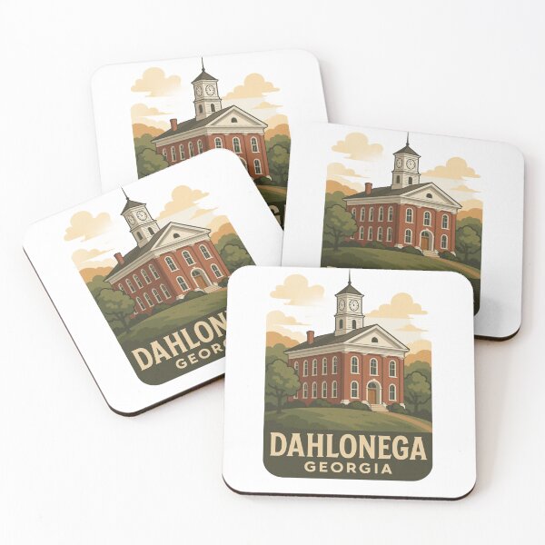 Item preview, Dahlonega Georgia Courthouse Vintage Illustration designed and sold by Stilll Waters Studio.