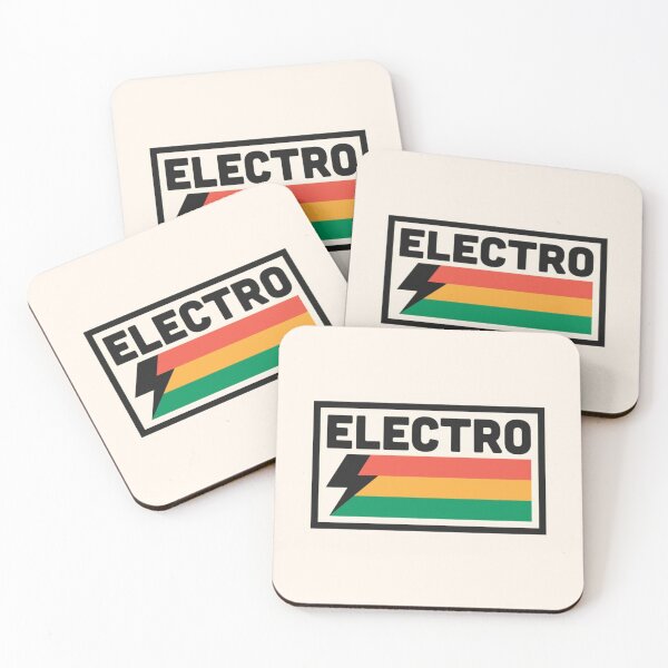 Item preview, Electro Music Logo with Bold Text and Stripes designed and sold by darkskinbender.
