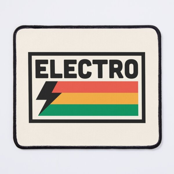 Item preview, Electro Music Logo with Bold Text and Stripes designed and sold by darkskinbender.