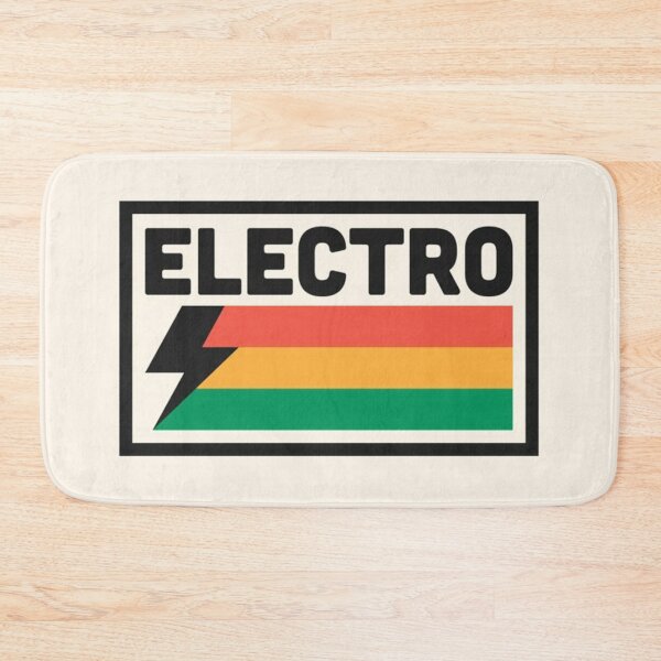 Item preview, Electro Music Logo with Bold Text and Stripes designed and sold by darkskinbender.