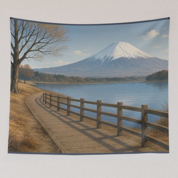 Item preview, Mount Fuji viewed from Lake Yamanaka in Late Autumn designed and sold by Takeda-art.