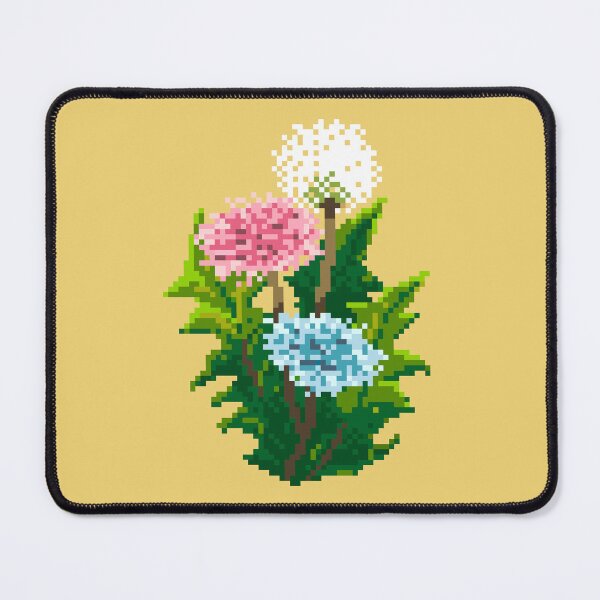 Item preview, Trans Pride Dandelions – Subtle Pixel Art Flowers designed and sold by Studio August.