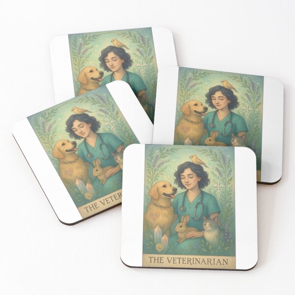Item preview, The Veterinarian Healer Tarot Sticker Design  designed and sold by Made By Meg .
