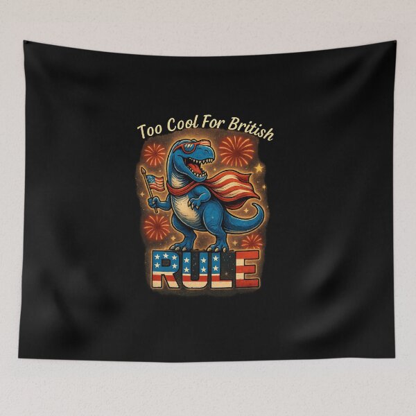 Item preview, Dinosaur Too Cool For British Rule 4th July Cute Boy Toddler designed and sold by diyoor.