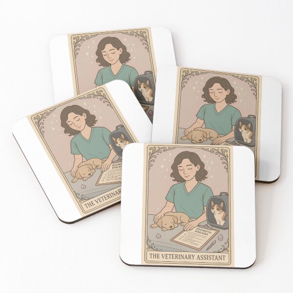 Item preview, The Veterinary Assistant Healer Tarot Sticker Design  designed and sold by Made By Meg .