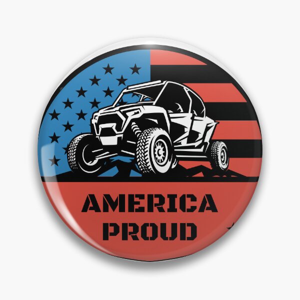 Item preview, America Proud red white and blue with a 4 wheel wheeler truck designed and sold by adesignworld.