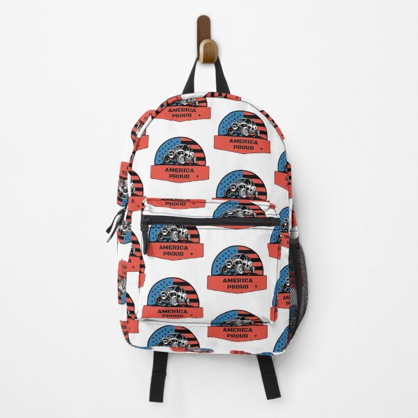 Item preview, America Proud red white and blue with a 4 wheel wheeler truck designed and sold by adesignworld.
