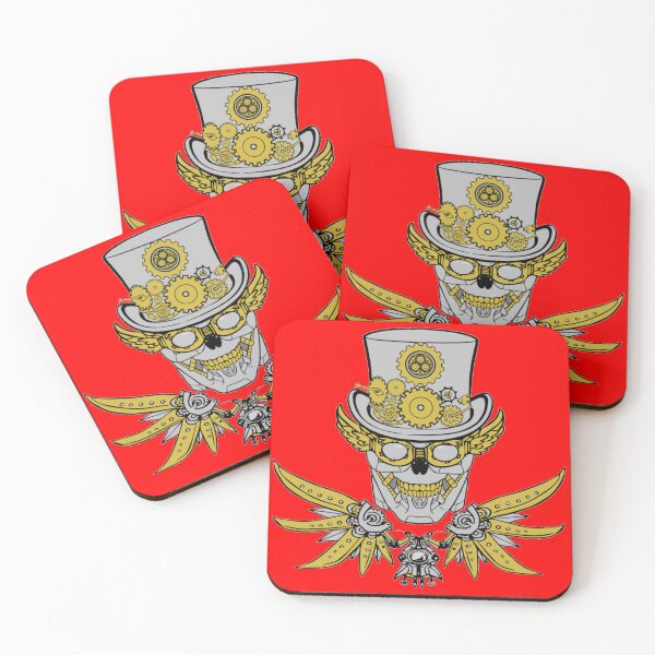 Item preview, Steampunk Jolly Roger (Red) designed and sold by MurpheusTech.