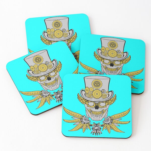 Item preview, Steampunk Jolly Roger (Cyan) designed and sold by MurpheusTech.
