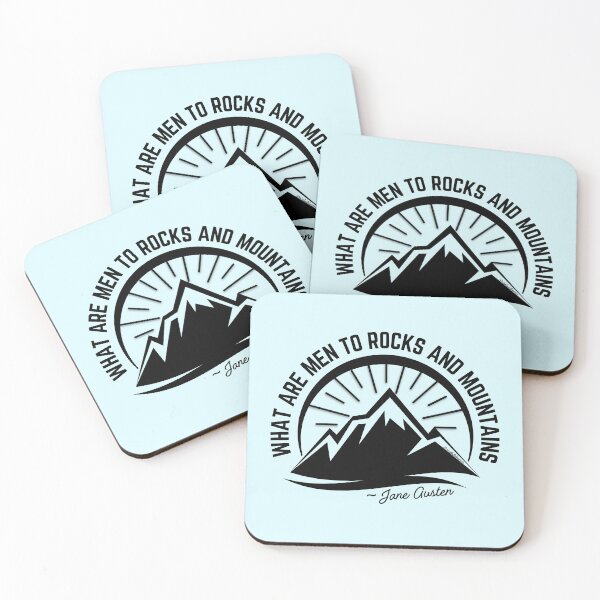 Item preview, What Are Men to Rocks and Mountains: Jane Austen Quote (in Black) designed and sold by Nicola Delacoeur.
