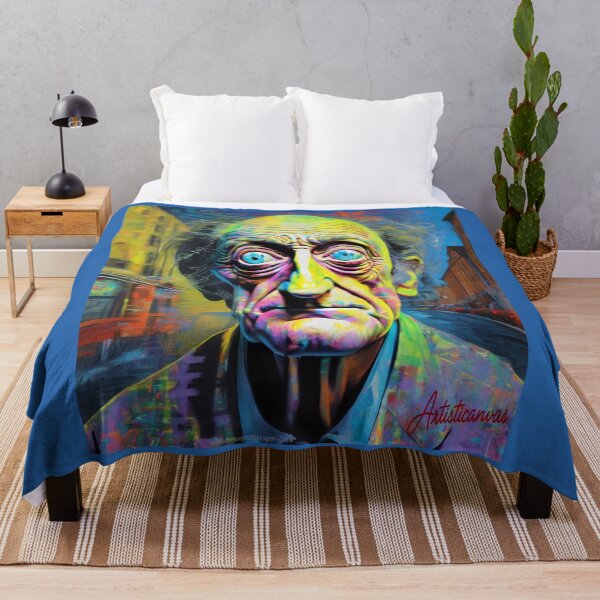 Item preview, "Glitch-Pop Icon: Marty Feldman's Retrofuturistic Transformation" designed and sold by Artisticanvas.