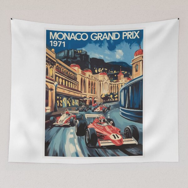 Item preview, 1971 MONACO Grand Prix Racing Poster designed and sold by retrographics.