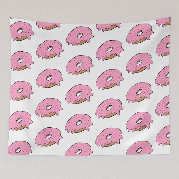 Item preview, rainbow sprinkles pink frosting donut designed and sold by paladinprints.