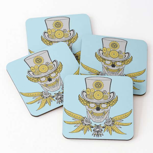 Item preview, Steampunk Jolly Roger (Light Blue) designed and sold by MurpheusTech.