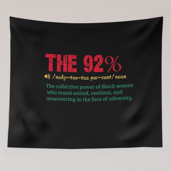 Item preview, The 92% of Black Women Empower Black History designed and sold by Phoemps.