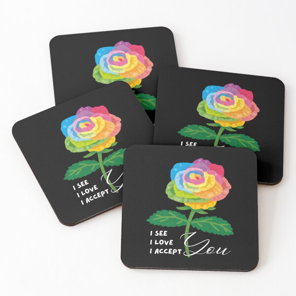 Item preview, I see you I love you I accept you rainbow rose pride month!  designed and sold by Viran-Designs.
