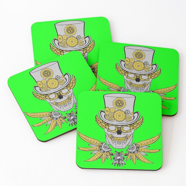 Item preview, Steampunk Jolly Roger (Lime) designed and sold by MurpheusTech.