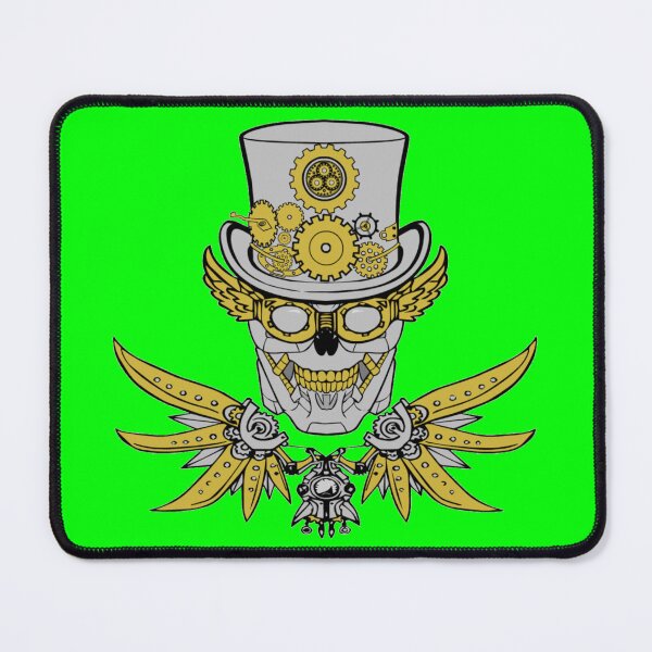 Item preview, Steampunk Jolly Roger (Lime) designed and sold by MurpheusTech.