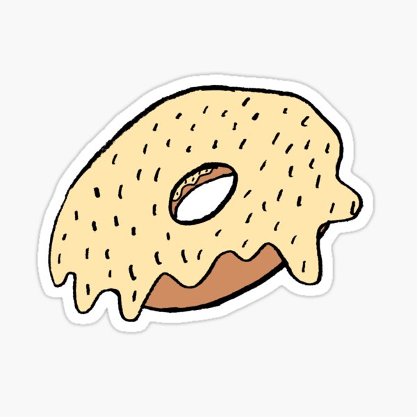 Item preview, creme frosting donut with sprinkles designed and sold by paladinprints.