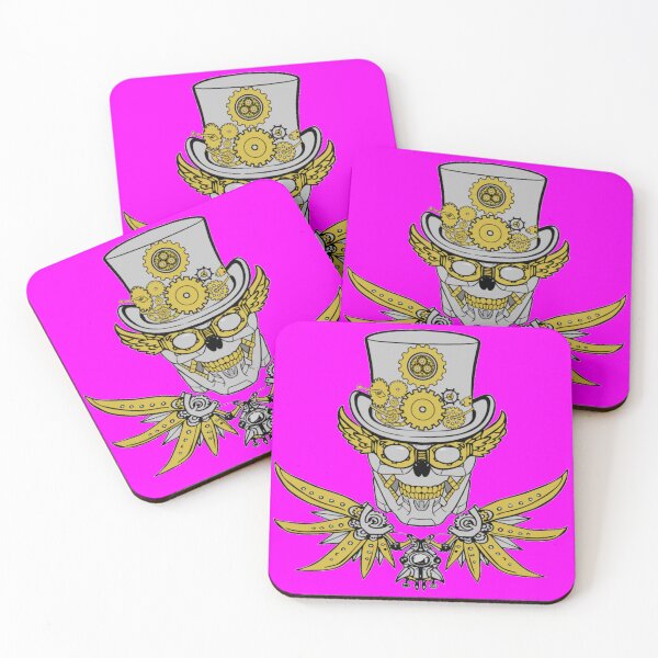 Item preview, Steampunk Jolly Roger (Magenta) designed and sold by MurpheusTech.