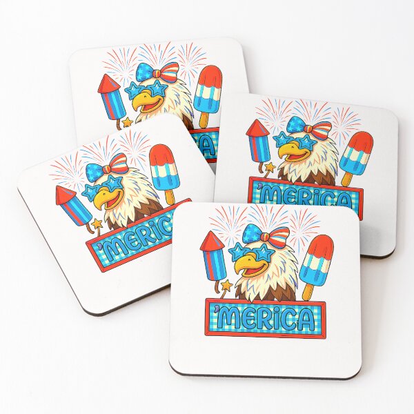Item preview, Merica Bald Eagle Ice Cream Fireworks American 4th Of July designed and sold by TalalosART.