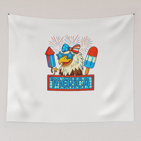 Item preview, Merica Bald Eagle Ice Cream Fireworks American 4th Of July designed and sold by TalalosART.